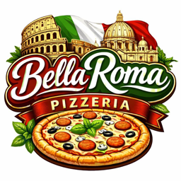 Bella Roma Pizzeria logo.